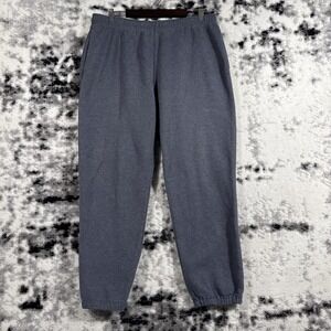 Lands End Serious Sweats Pants Adult Large Dark Gray Athleisure‎ Effortless